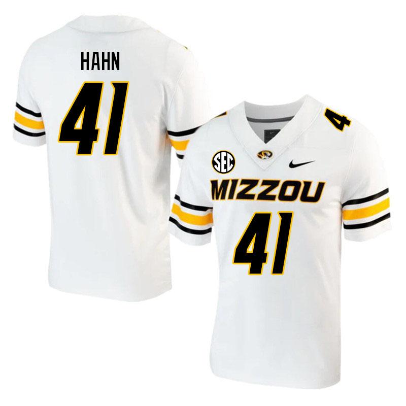 Youth #41 Zach Hahn Missouri Tigers College 2023 Football Stitched Jerseys Sale-White